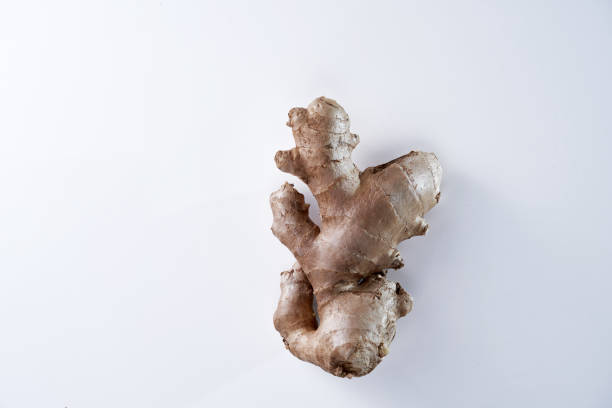 istock close up of ginger against white background 1406824276