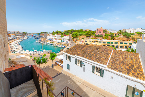 Panoramic view over the Port Andratx and the Sierra de Tramontana, Mallorca (Spain).
