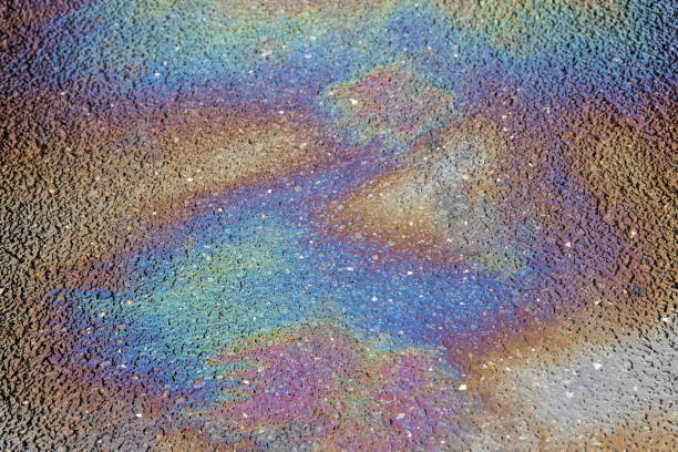 Oil Slick On Asphalt