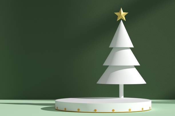 istock Circular base of 3D rendered virtual product display background 1406833705