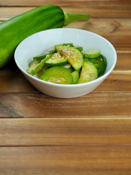 istock Korean food stir-fried zucchini, cooking 1406833751