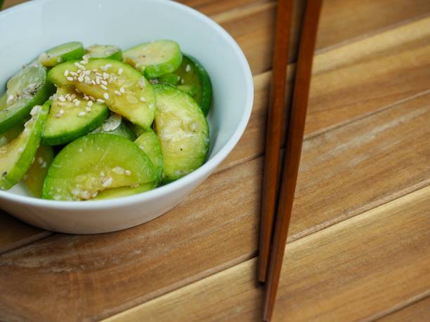 istock Korean food stir-fried zucchini, cooking 1406833752