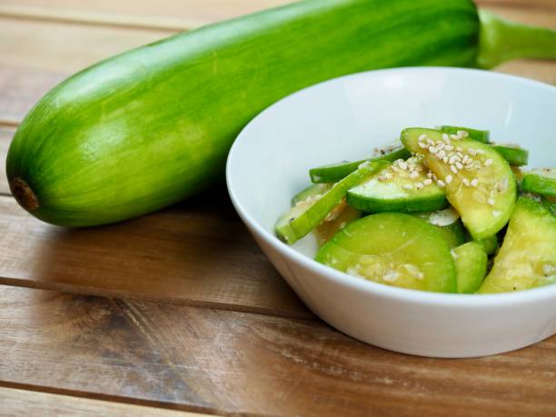 istock Korean food stir-fried zucchini, cooking 1406833755