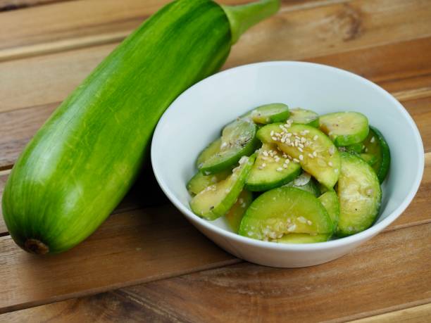 istock Korean food stir-fried zucchini, cooking 1406833757