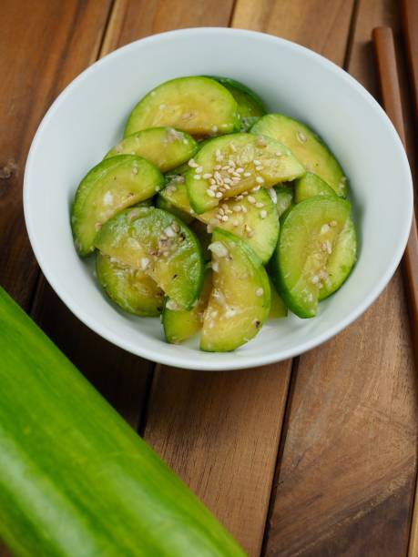 istock Korean food stir-fried zucchini, cooking 1406833767
