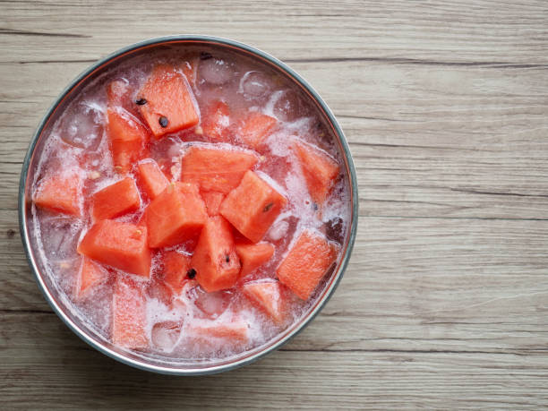 Watermelon and soda food, Cooking stock photo
