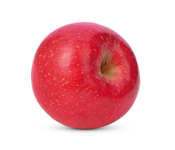 istock Red apple on white background. Full depth of field. 1406836779