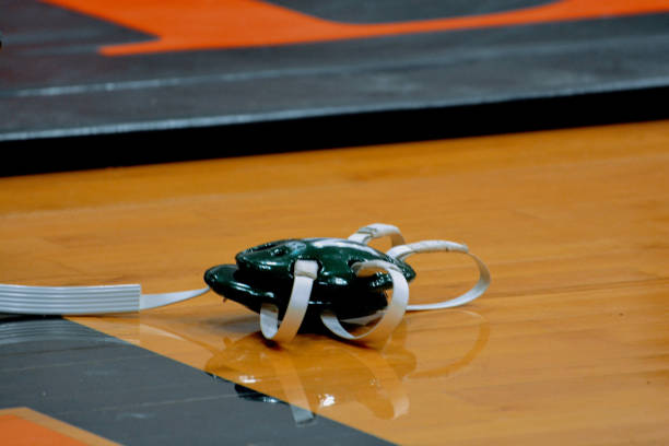 Wrestling headgear Taken at my son's wrestling tournament headwear stock pictures, royalty-free photos & images