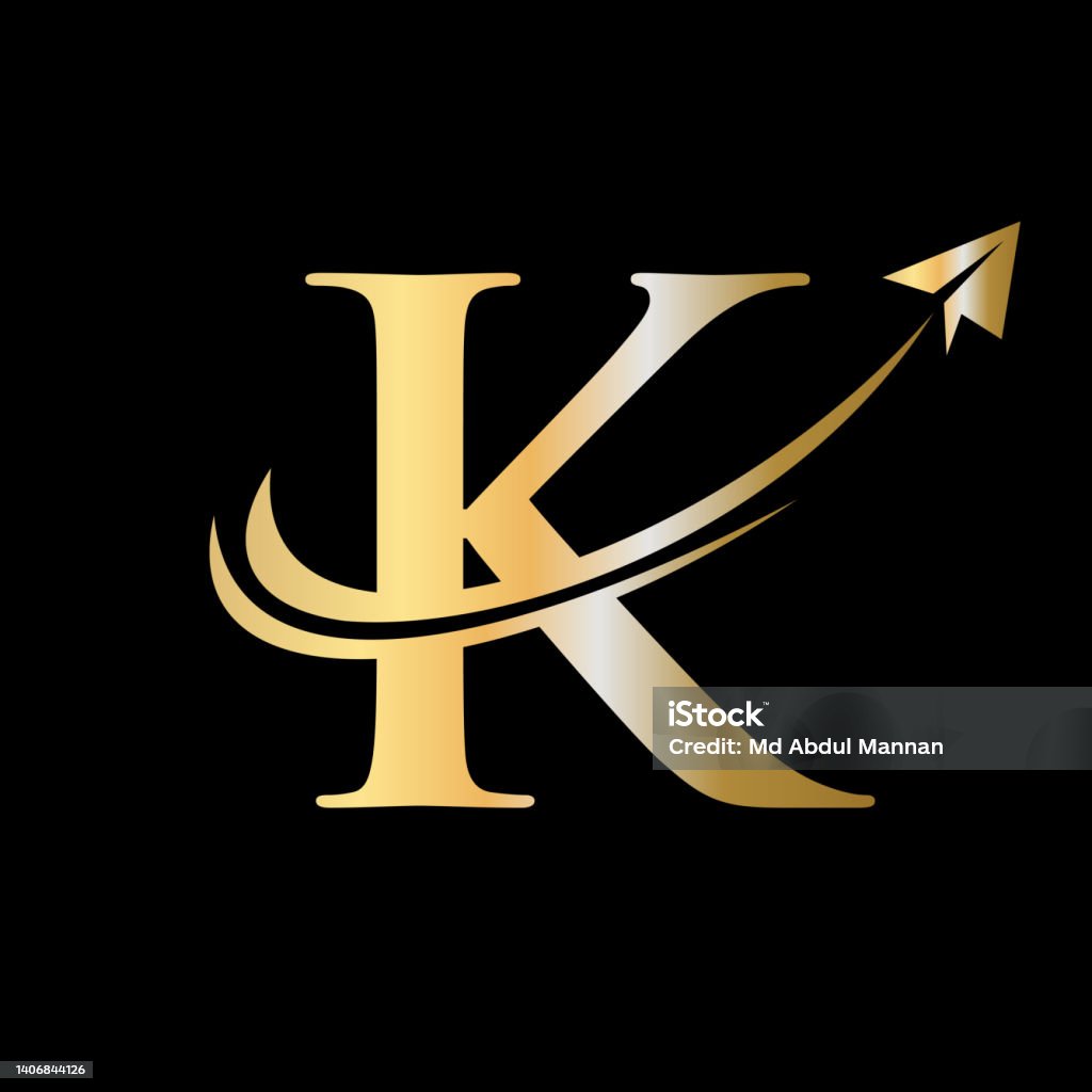Letter K Travel Logo Vector Template Initial Travel Logo On Letter ...