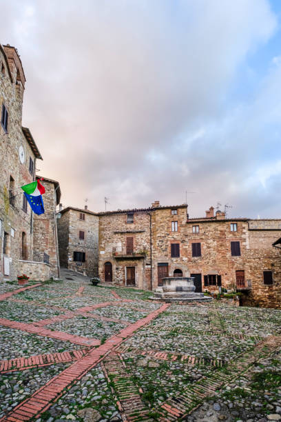 istock Castiglione d'Orcia, Piazza il Vecchietta - Tuscany 1406856491