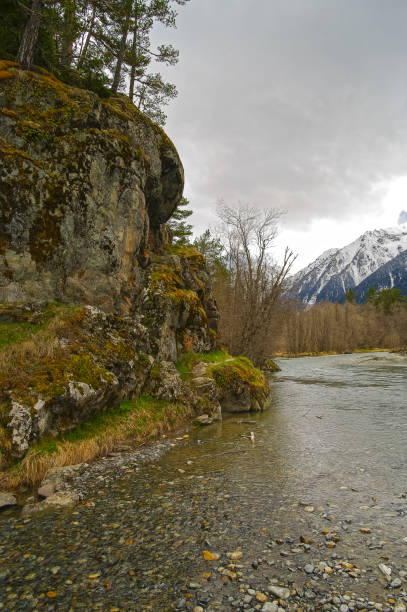 istock A small river in the Caucasian mountains. 1406860599