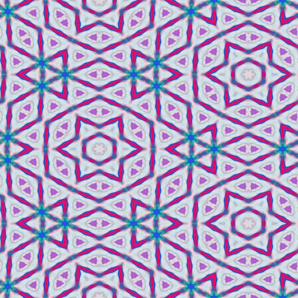 Abstract oil painting ornamental background. Seamless colorful pattern.