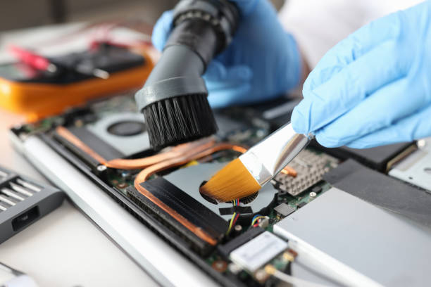 istock Computer hard drive repair and maintenance closeup 1406862270