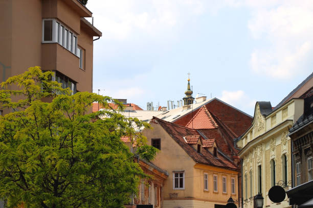 istock Colorful Facades in Zagreb, Croatia 1406865013