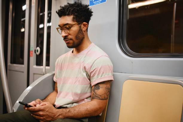 istock Solo traveler using subway train to get around the city 1406868493