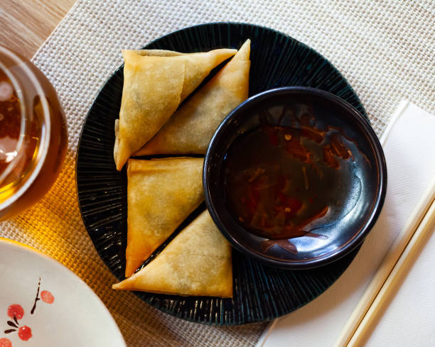 istock Samosas with filling of curry leaves 1406868792