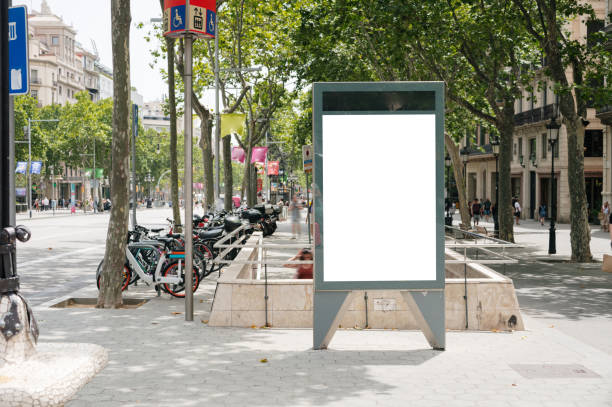 istock Blank billboard in a city street 1406868860