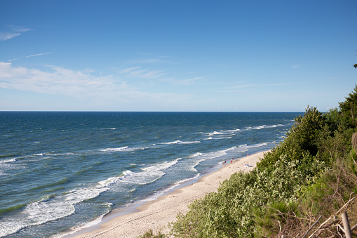 Baltic Sea. View from Klif. Rowy in Poland.