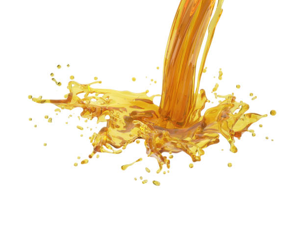 istock 3d illustration of yellow splash on white background with clipping path 1406873032