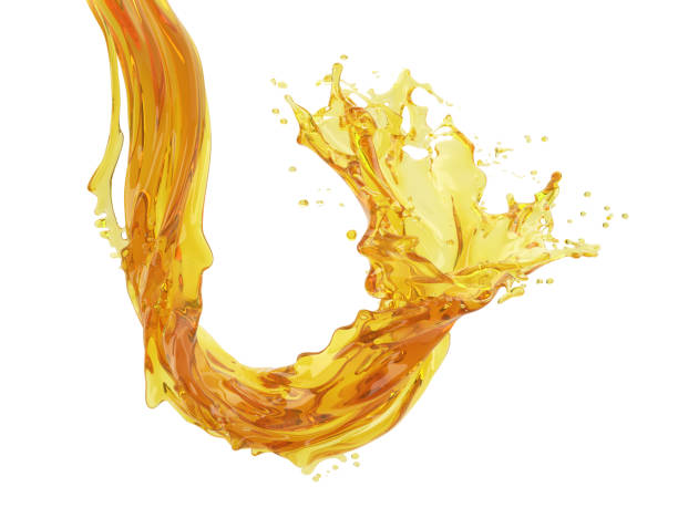 istock 3d illustration of yellow splash on white background with clipping path 1406873263