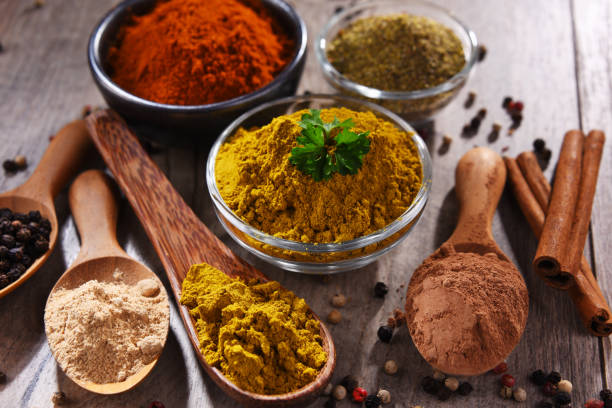 istock Variety of spices on kitchen table 1406873802