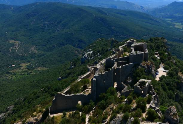 istock Cathar castle of Peyrepertuse, Aude 1406876339