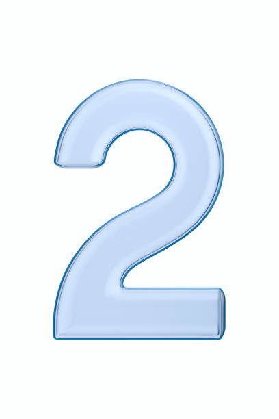 istock Number two on white background. Isolated 3D illustration 1406879661