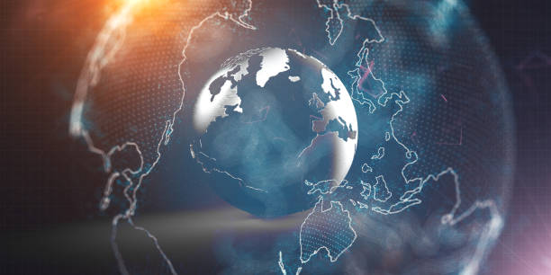 istock 3d rendering of earth abstract background stock photo 1406881814