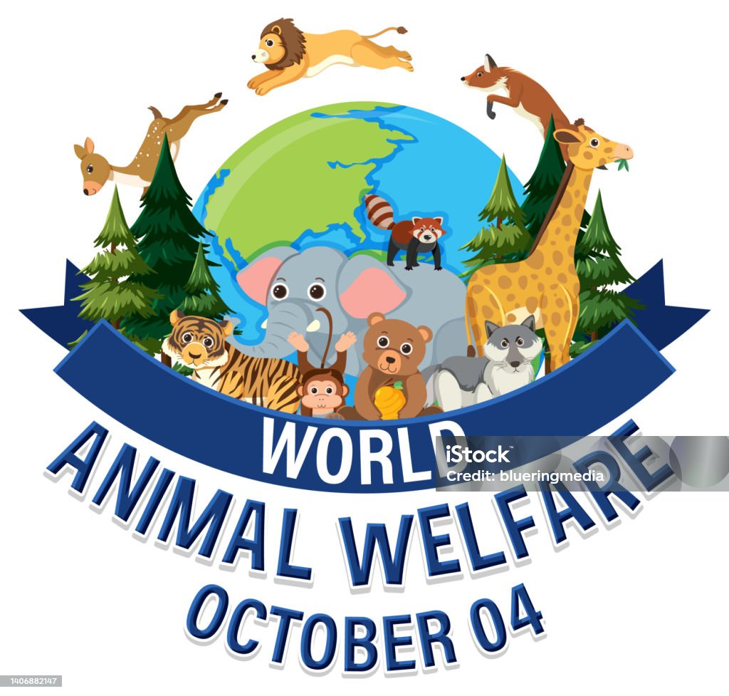 World Animal Welfare Day Poster Stock Illustration Download Image Now