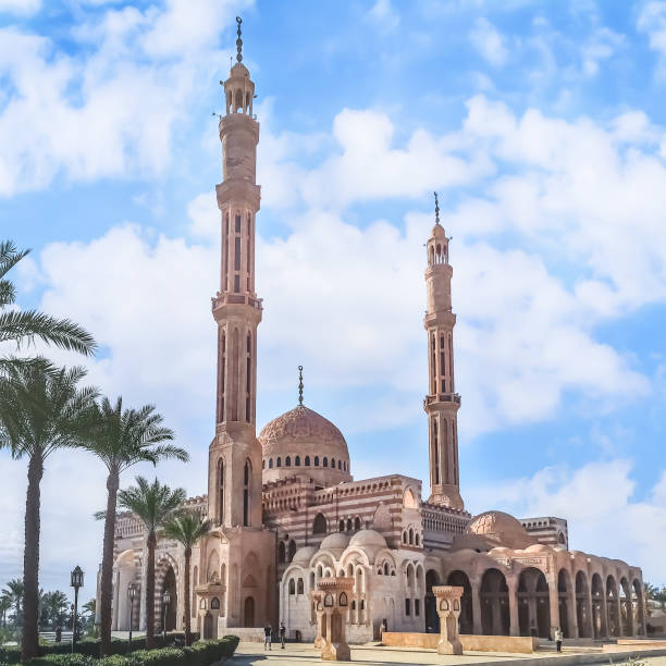 Al Mustafa Mosque in Sharm El Sheikh, Egypt stock photo