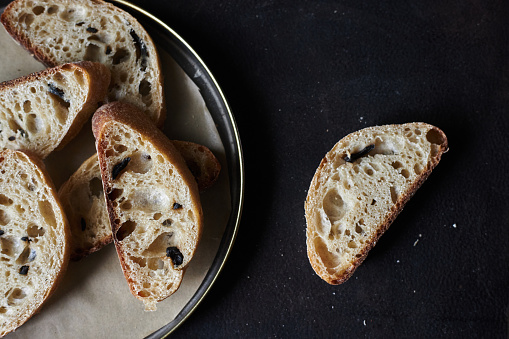 artisan olive sourdough bread