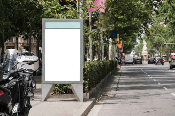 istock Blank billboard in a city street 1406885308