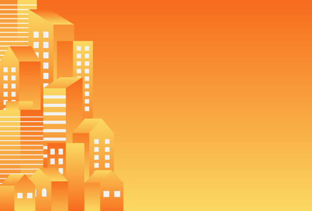 istock Simple and stylish illustration of buildings 1406891450