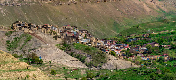 istock ancient mountain village Chokh in Dagestan, general view 1406897503