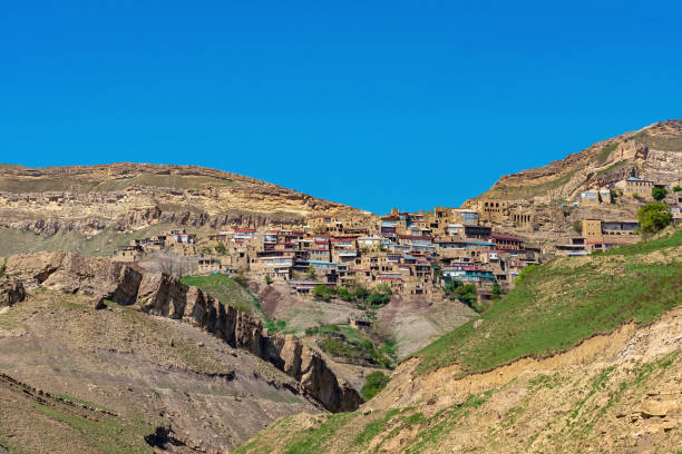 istock ancient mountain village Chokh in Dagestan, landscape 1406898258