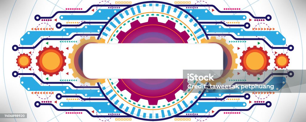 Geometric Abstract Tech Background Geometric Abstract Technology Background With Various Technological ...