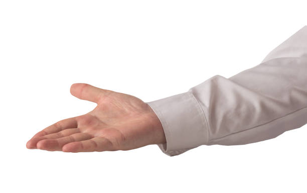 istock Concept hand stretched to shake hand 1406900619