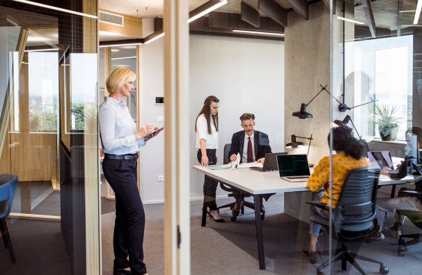 istock Business people having a meeting 1406901727