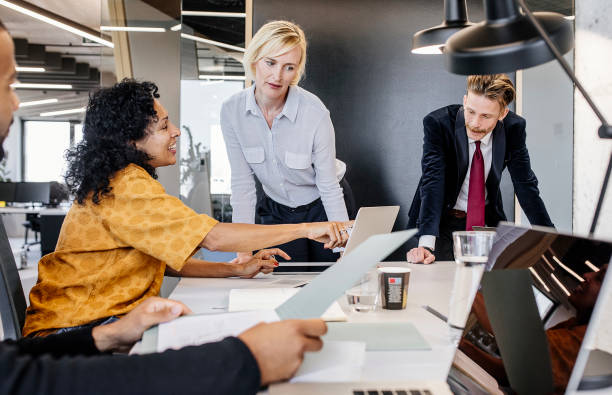 istock Business people having a meeting 1406901769