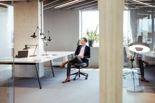 istock Businessman working in the office 1406902070