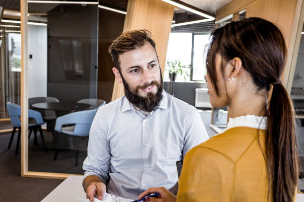 istock Business people having a meeting 1406902513