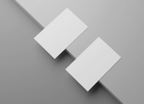 istock Blank white business name card mockup on box podium 1406910669