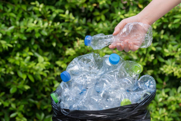 istock Plastic bottles recycled for plant pots 1406910971