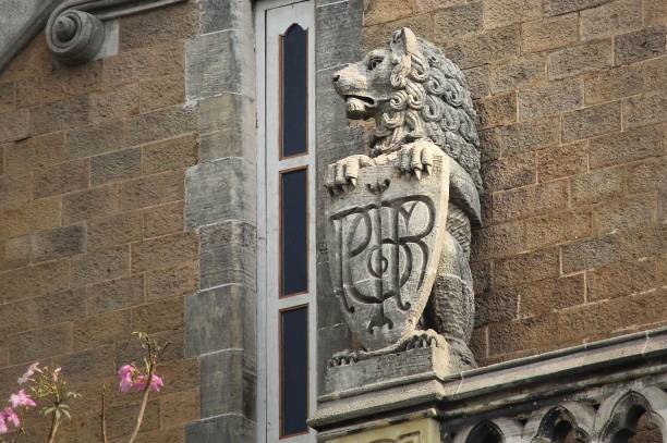 istock Gargoyle on CSMT station Mumbai 1406914517