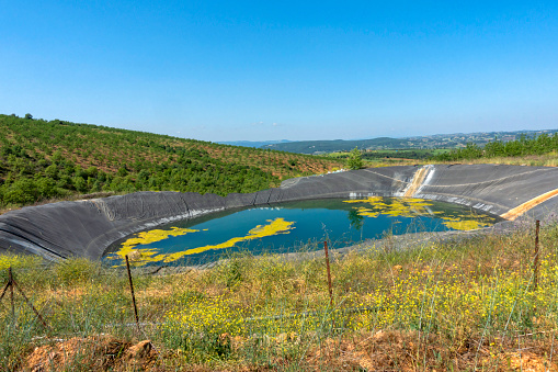 Water tank (pool) for irrigation in agriculture