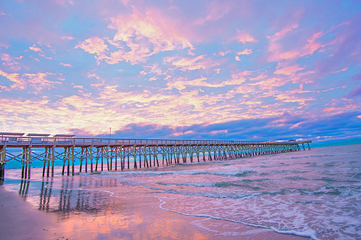 Sunrise at the Wooden Pier- Myrtle Beach, South Carolina