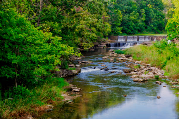 istock Waterfalls in spring-Pipe Creek Falls-Cass County,Indiana 1406920456
