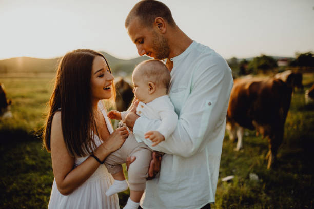 istock Happy family of three 1406927525