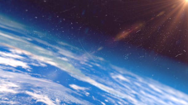 istock Satellite image of Earth atmosphere. 1406930312