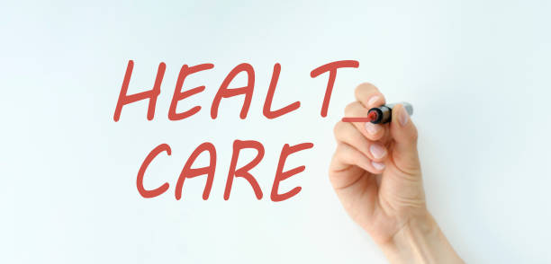 istock Healt care text with marker, medical concept 1406932107